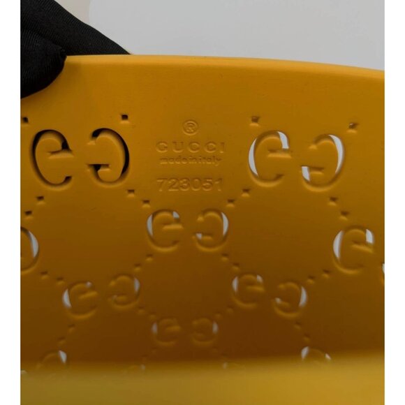Gucci Kids GG Supreme Perforated Bucket Bag Yellow 723051 - Picture 6 of 12